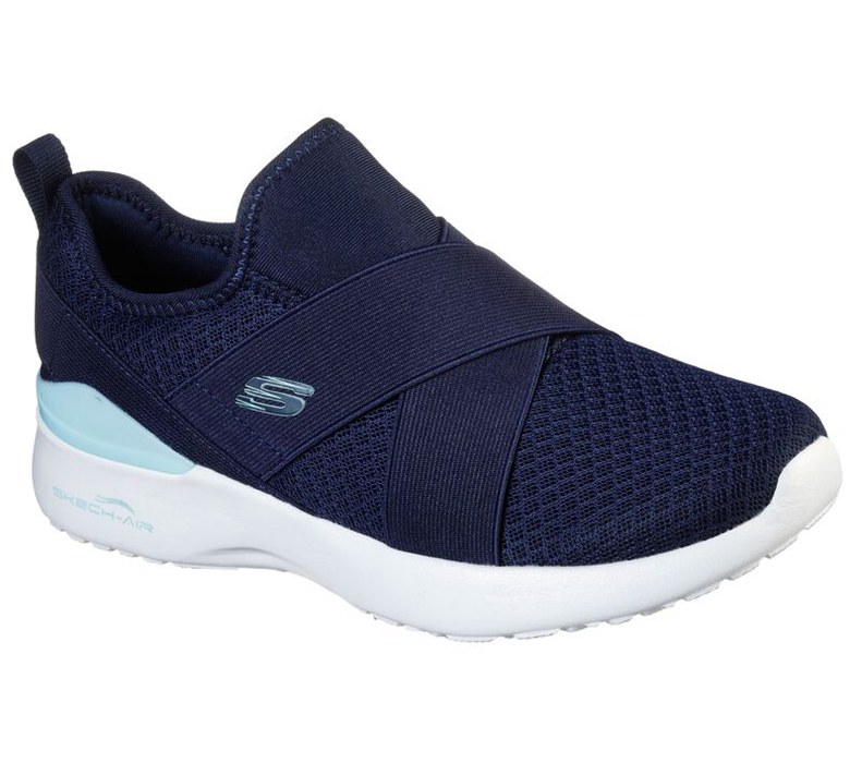 Skechers Skech-Air Dynamight - Easy Call - Womens Slip On Shoes Navy [AU-GD3273]